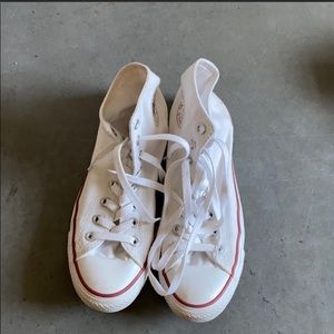 White Chuck Taylor High Tops